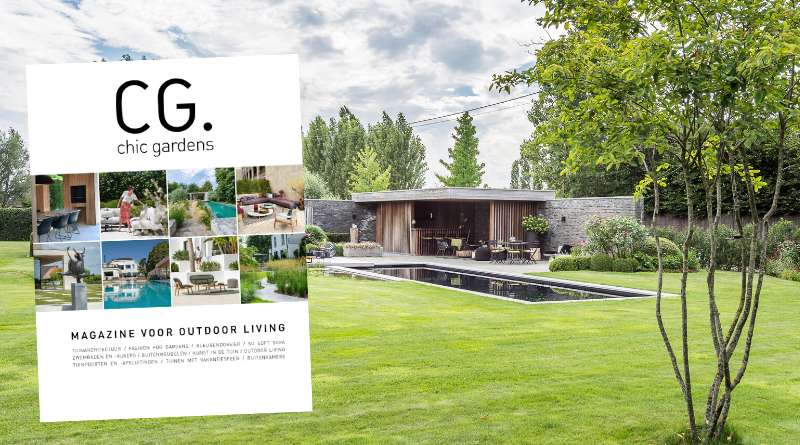 Chic Gardens voorjaar 2020 lente zomer editie nieuw nu in de winkel kopen bestellen lezen tuinen tuininspiratie kunst tuinprojecten tuinarchitectuur inspireren outdoor living planten gazon bloemenborders zwembad poolhouse vakantie genieten in eigen tuin buitenleven tuinmeubelen outdoor furniture outdoor design pastel kleuren tuinaannemers Stijn Cornilly Jan Nickmans Stijn Phlypo reportages tuinreportages kunstwerken Odile Kinar vakantiesfeer buitenkamers vijvers buitenmeubelen kunst in de tuin tuinpoorten fashion for gardens kleurendossier sofa groenprojecten Joos Tuinarchitectuur Ken Verelst Tuinen Van Vlasselaer droomtuin Ludo Dierckx Tuinen Hoornaert Umbris lifestyle