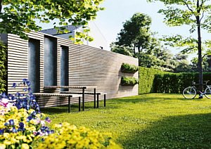 Pouleyn tuinpoorten tuinpporten tuinafsluitingen omheining hout aluminium materiaal duurzaam inspiratie tuinen projecten terrassen planten afsluiting idee architectuur pouleyn formino aitaa info tips groen belgisch magazine exclusieve tuinen tuininspiratie tuinidee tuinliefhebbers luxe chique villa chic gardens