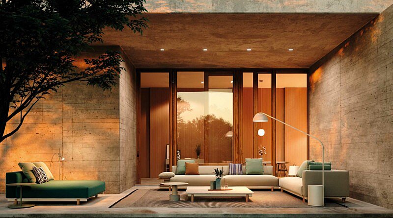 tuinverlichting exclusieve tuinen stijlvol luxe buitenverlicht lichten tuin terrasverlichting terras buitenleven staanlamp grote en kleine lampen verlichting planten sfeer gezelligheid lichtjes winter magazine chic gardens outdoor living outdoor design inspiratie tips nieuws trends ideeën