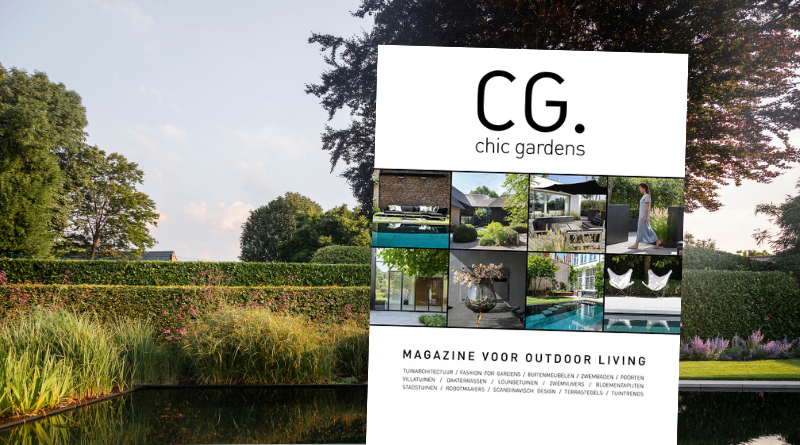 chic gardens magazine outdoor living tuinarchitectuur tuindesign fashion for agrdens buitenmeubelen zwembaden poorten villatuinen dakterrassen loungetuinen zwemvijvers bloementapijten stadstuinen robotmaaiers scandinavisch design terrastegels tuintrends highend project belgian design