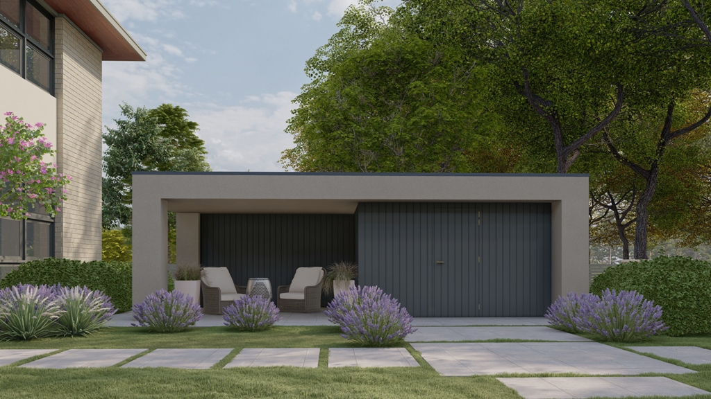 Comerre bijgebouwd van Chalet Center